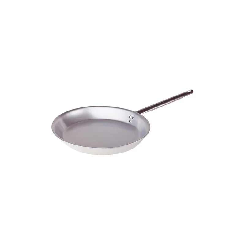 Alluminio 3mm Professionale Padella Bassa Svasata Ovale Con Manico Tubolare Inox