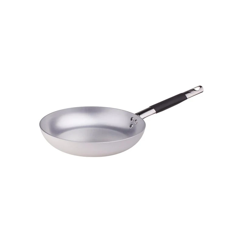 Alluminio 3mm Professionale Padella Bassa Svasata Con Manico Cool Inox