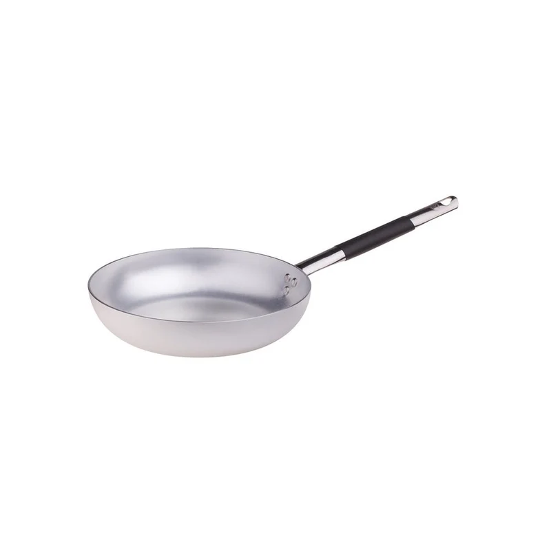 Alluminio 3mm Professionale Padella Alta Svasata Con Manico Cool Inox