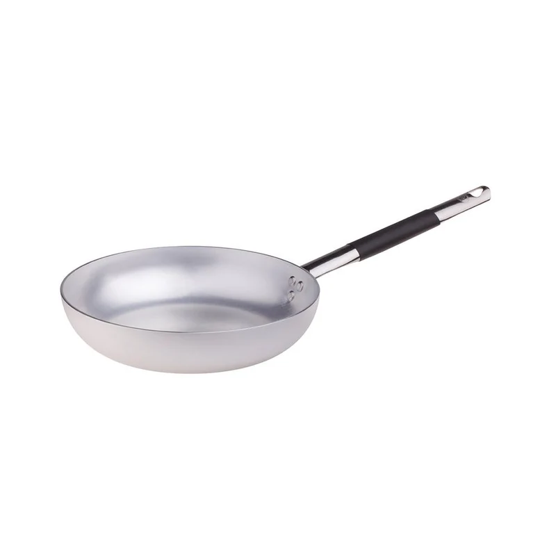 Alluminio 3mm Professionale Padella Alta Svasata Con Manico Cool Inox