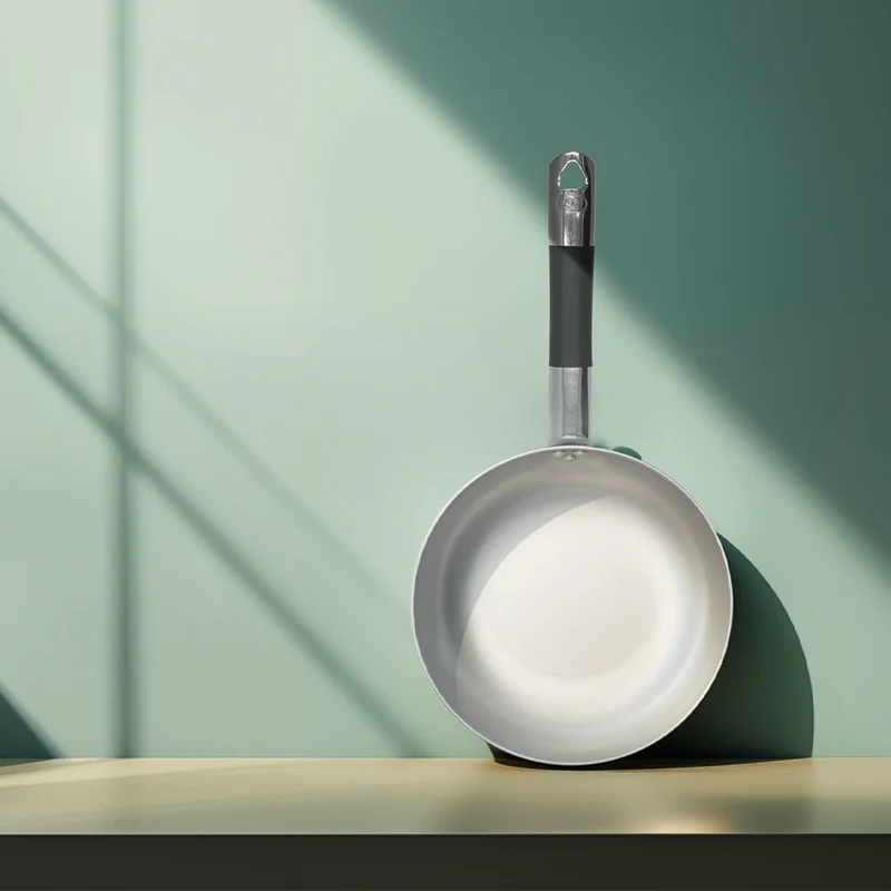 Alluminio 3mm Professionale Padella Alta Sauté Con Manico Cool Inox