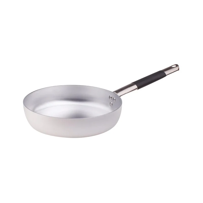 Alluminio 3mm Professionale Padella Alta Sauté Con Manico Cool Inox