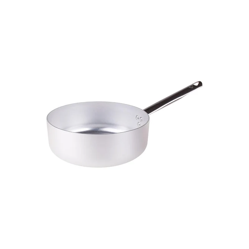 Alluminio 3mm Professionale Casseruola Bassa Con Manico Tubolare Inox