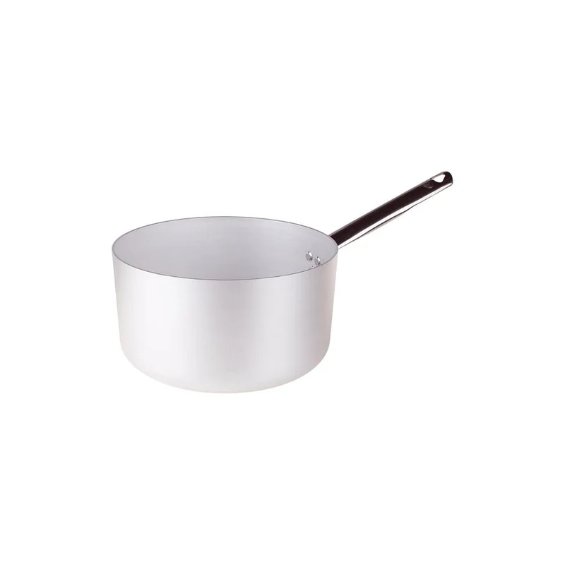 Alluminio 3mm Professionale Casseruola Alta Con Manico Tubolare Inox