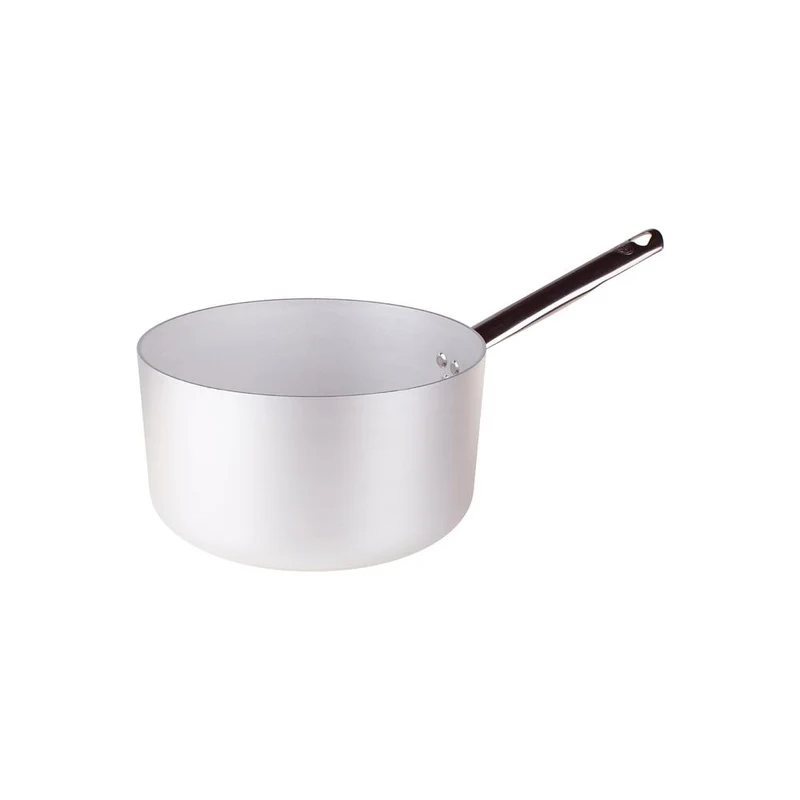 Alluminio 3mm Professionale Casseruola Alta Con Manico Tubolare Inox