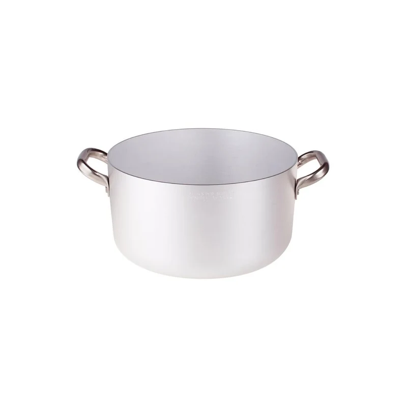 Alluminio 3mm Professionale Casseruola Alta Con 2 Maniglie Inox