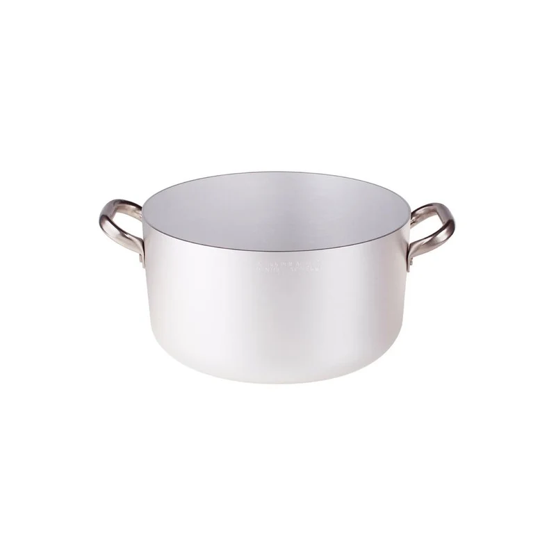 Alluminio 3mm Professionale Casseruola Alta Con 2 Maniglie Inox