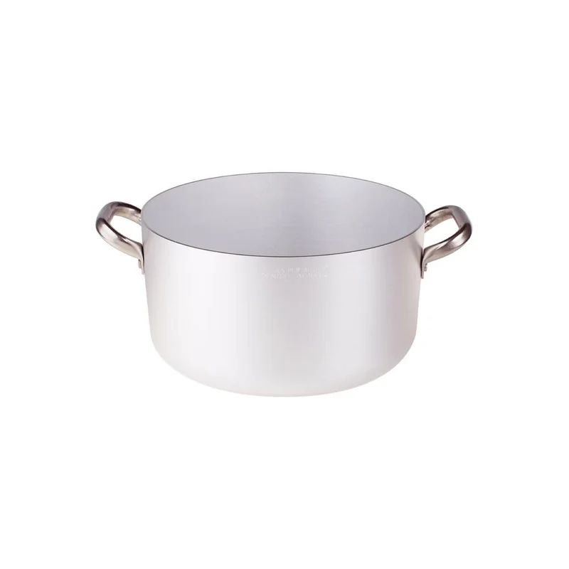 Alluminio 3mm Professionale Casseruola Alta Con 2 Maniglie Inox