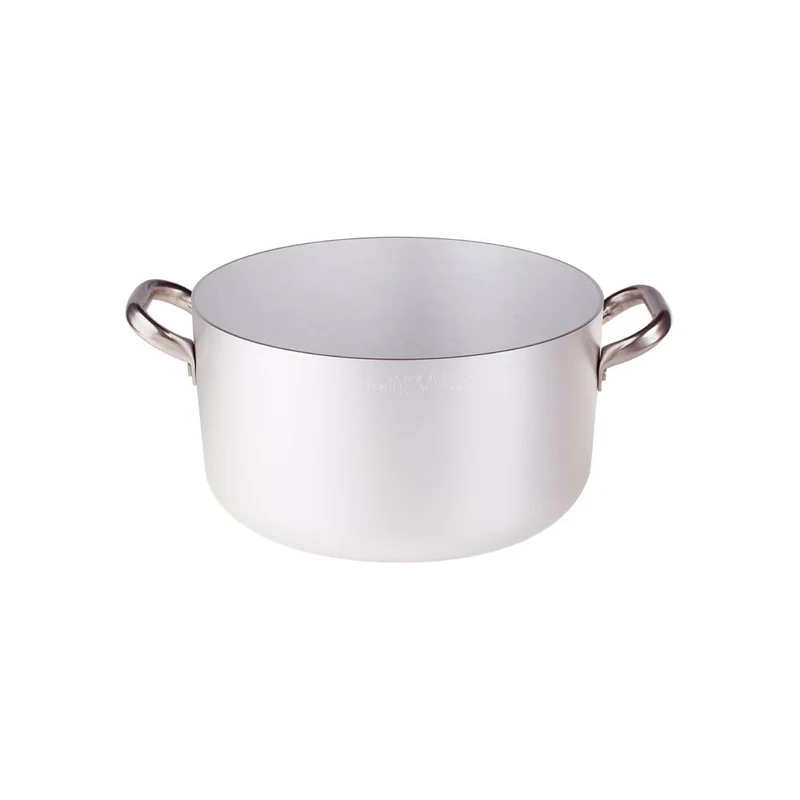 Alluminio 3mm Professionale Casseruola Alta Con 2 Maniglie Inox