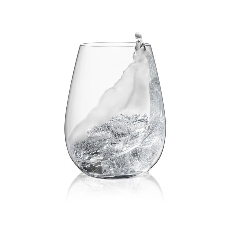 55 cl - Arte Bicchiere Acqua In Vetro Trasparente Set 2 Pz