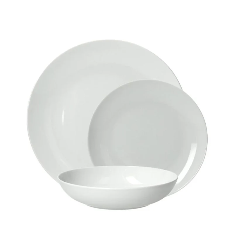 Metropolis Servizio Piatti Tavola In Porcellana - Set 19 Pz