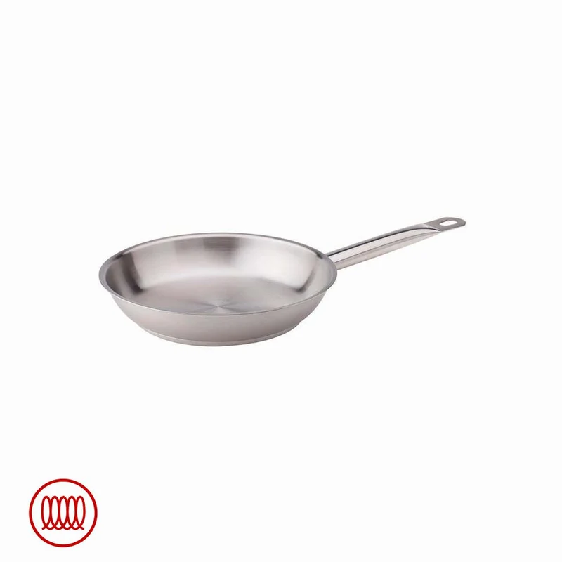 Acciaio Inox Padella Bassa Induzione Con Manico Tubolare
