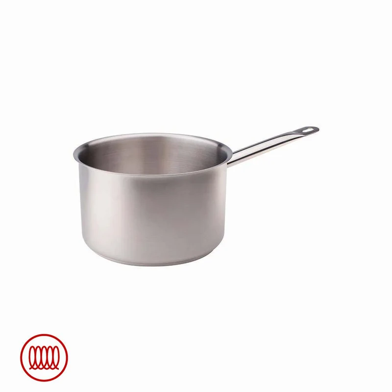 Acciaio Inox Casseruola Alta Induzione Con Manico Tubolare
