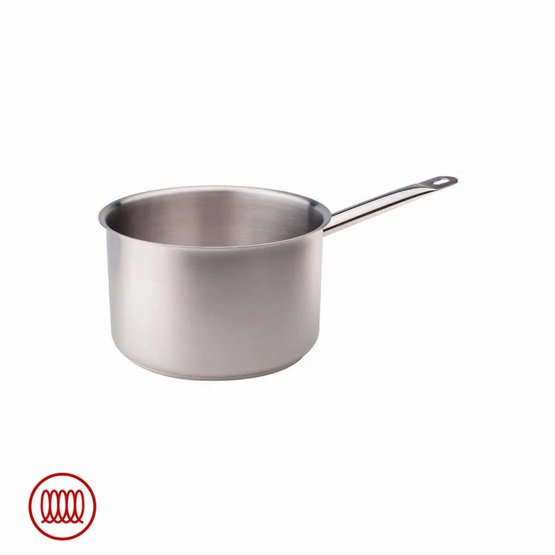Acciaio Inox Casseruola Alta Induzione Con Manico Tubolare