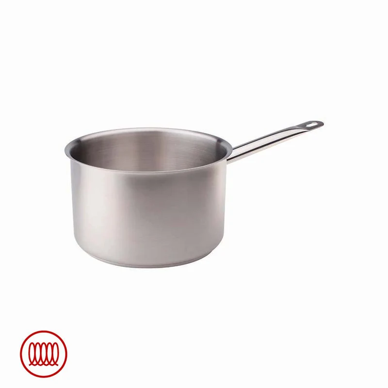 Acciaio Inox Casseruola Alta Induzione Con Manico Tubolare