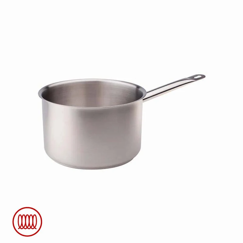 Acciaio Inox Casseruola Alta Induzione Con Manico Tubolare