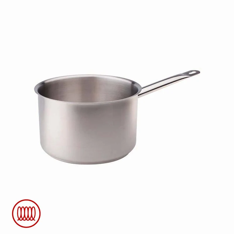 Acciaio Inox Casseruola Alta Induzione Con Manico Tubolare