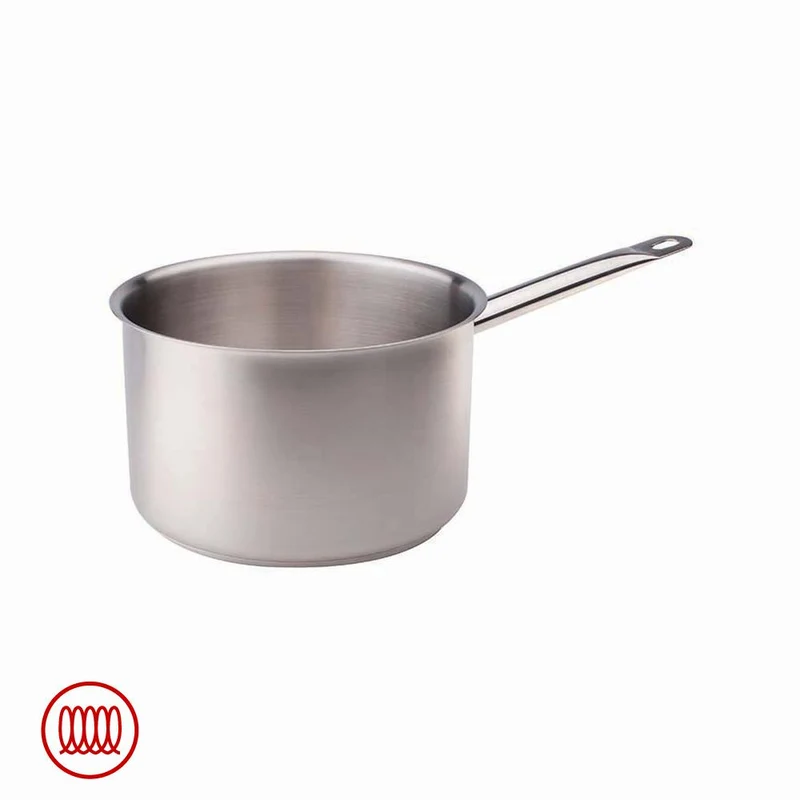 Acciaio Inox Casseruola Alta Induzione Con Manico Tubolare