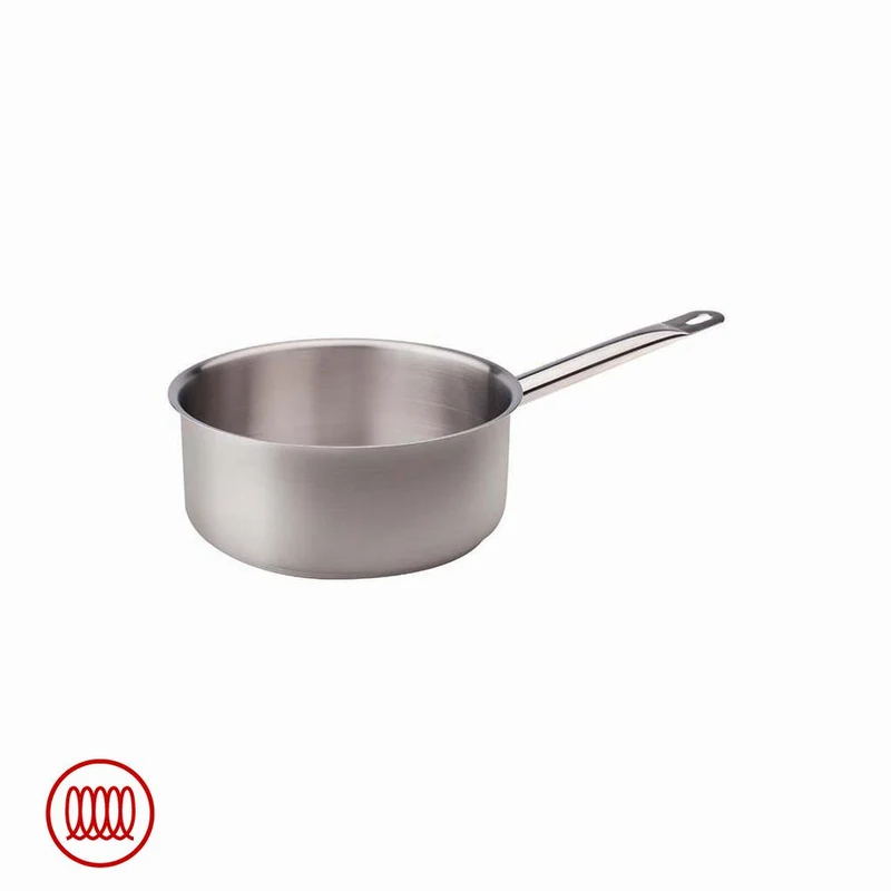 Acciaio Inox Casseruola Bassa Induzione Con Manico Tubolare