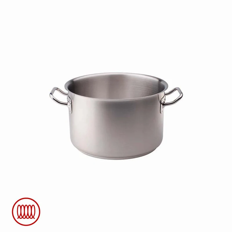 Acciaio Inox Casseruola Alta Induzione Con Due Maniglie