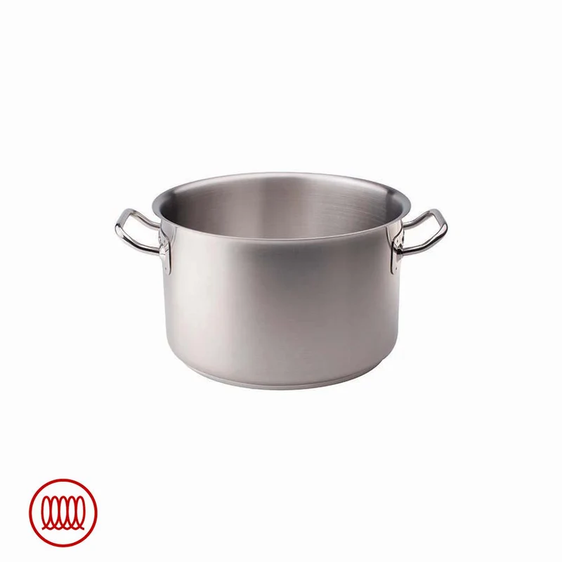 Acciaio Inox Casseruola Alta Induzione Con Due Maniglie