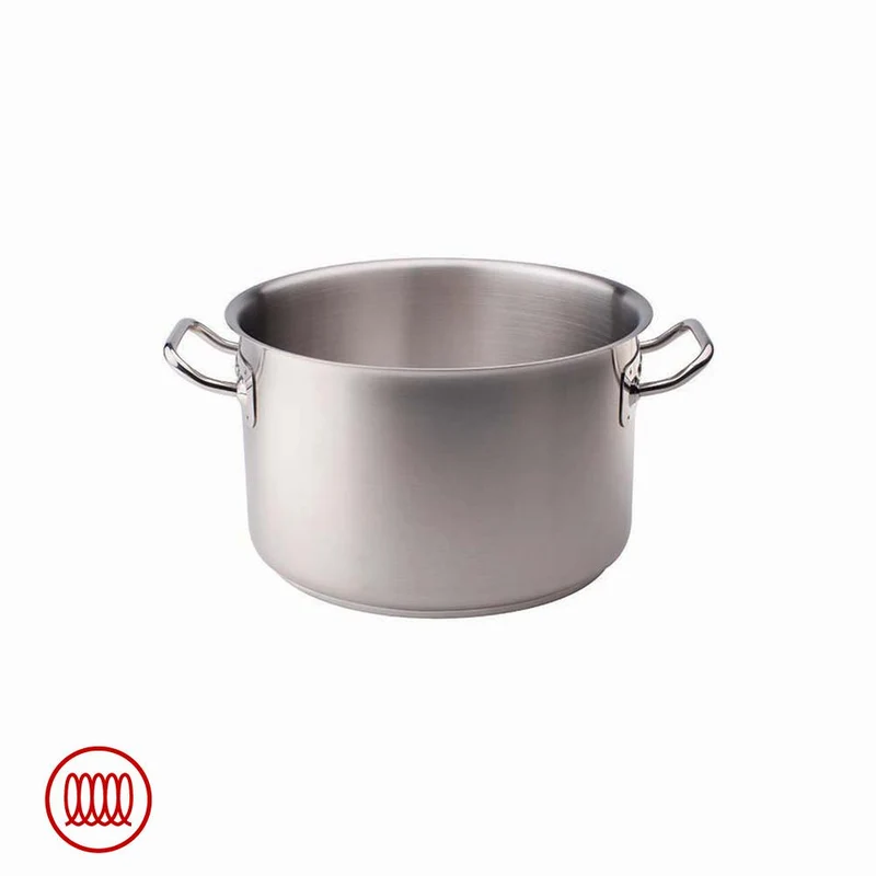 Acciaio Inox Casseruola Alta Induzione Con Due Maniglie
