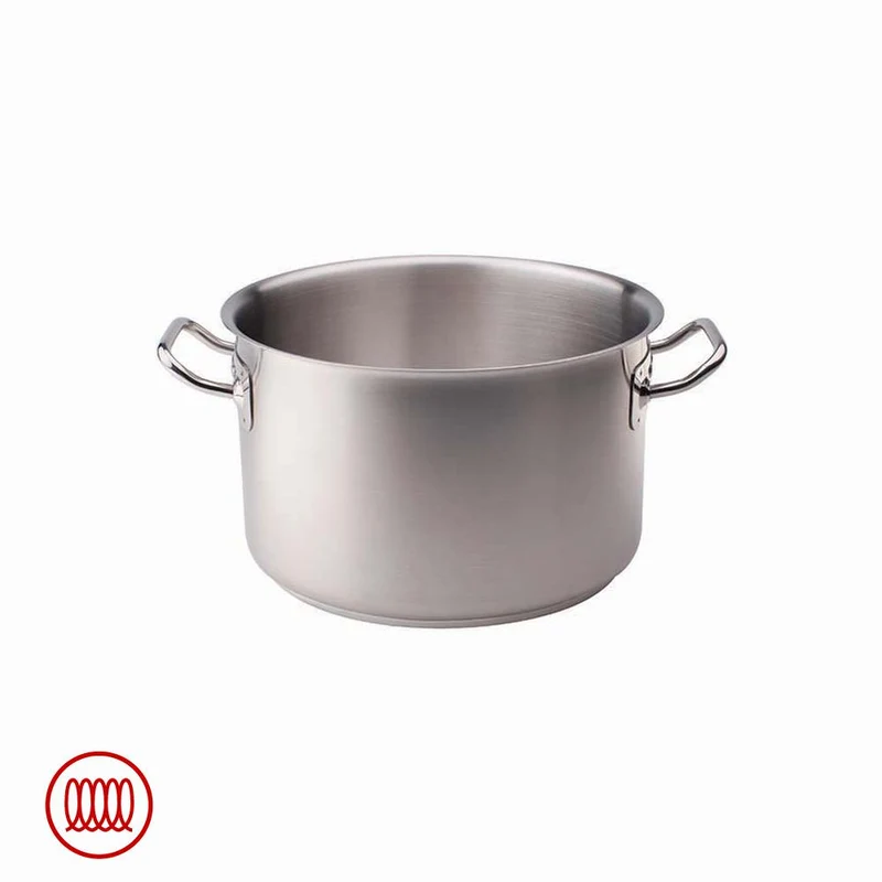Acciaio Inox Casseruola Alta Induzione Con Due Maniglie