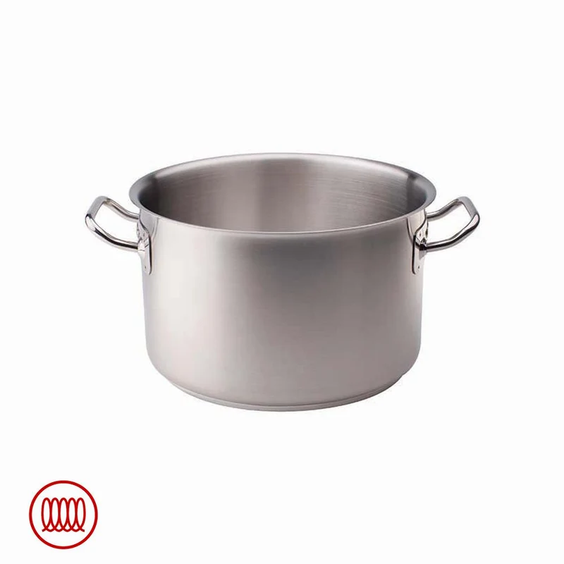 Acciaio Inox Casseruola Alta Induzione Con Due Maniglie