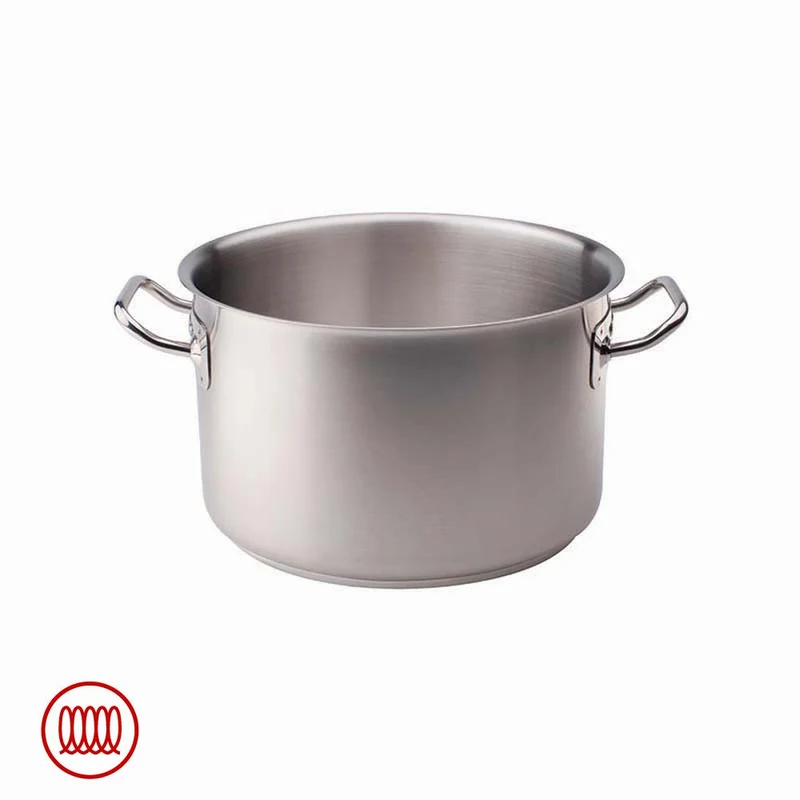 Acciaio Inox Casseruola Alta Induzione Con Due Maniglie