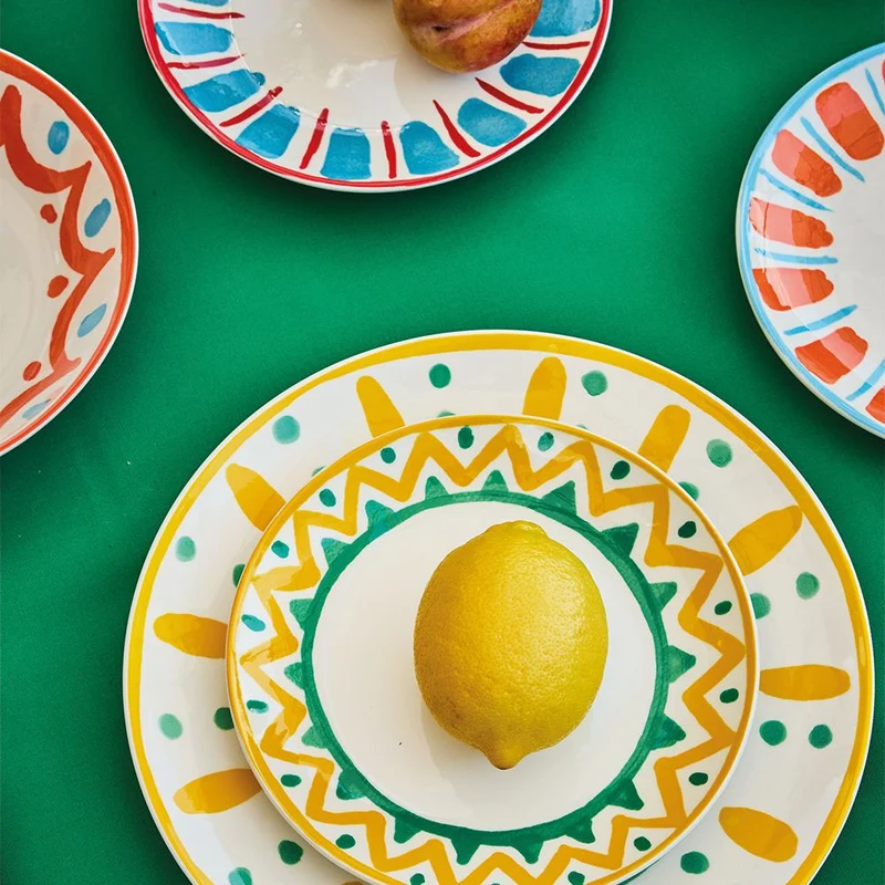 Madison Vietri Servizio Piatti In Porcellana Decorata - Set 18 Pz