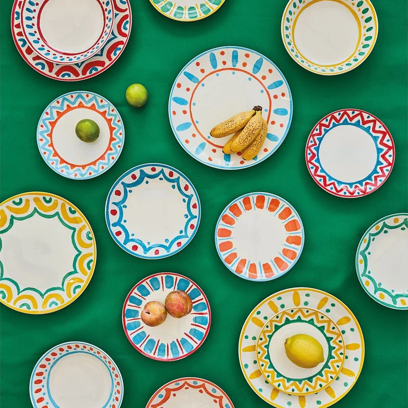Madison Vietri Servizio Piatti In Porcellana Decorata - Set 18 Pz