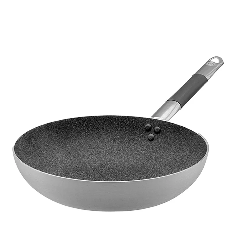 SharkSkin Padella Alta Svasata In Alluminio Antiaderente Con Manico In Acciaio Inox Cool