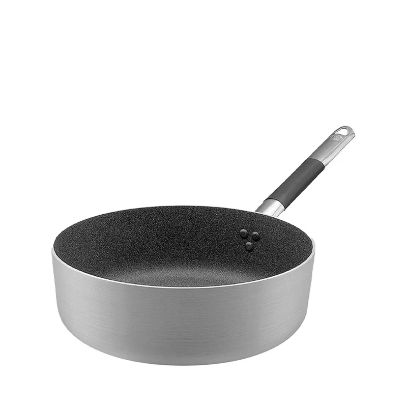 SharkSkin Casseruola Bassa In Alluminio Antiaderente Con Manico In Acciaio Inox Cool