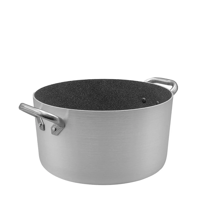 SharkSkin Casseruola Alta In Alluminio Antiaderente Con 2 Maniglie Acciaio Inox