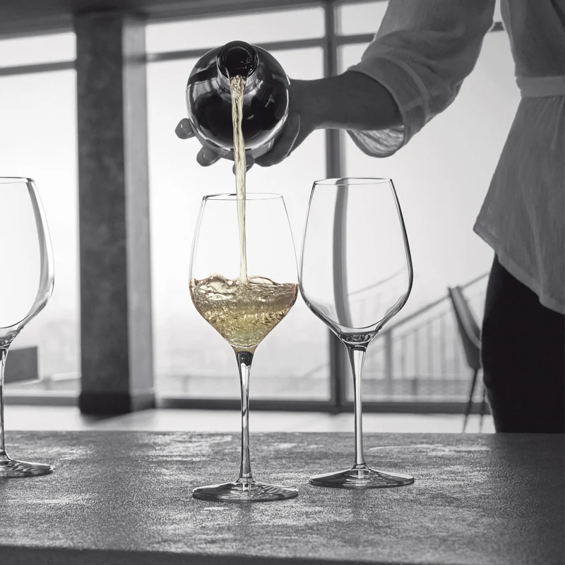 43 cl - InAlto Tre Sensi Calice Vino Bianco in Vetro - Set 6 Pezzi