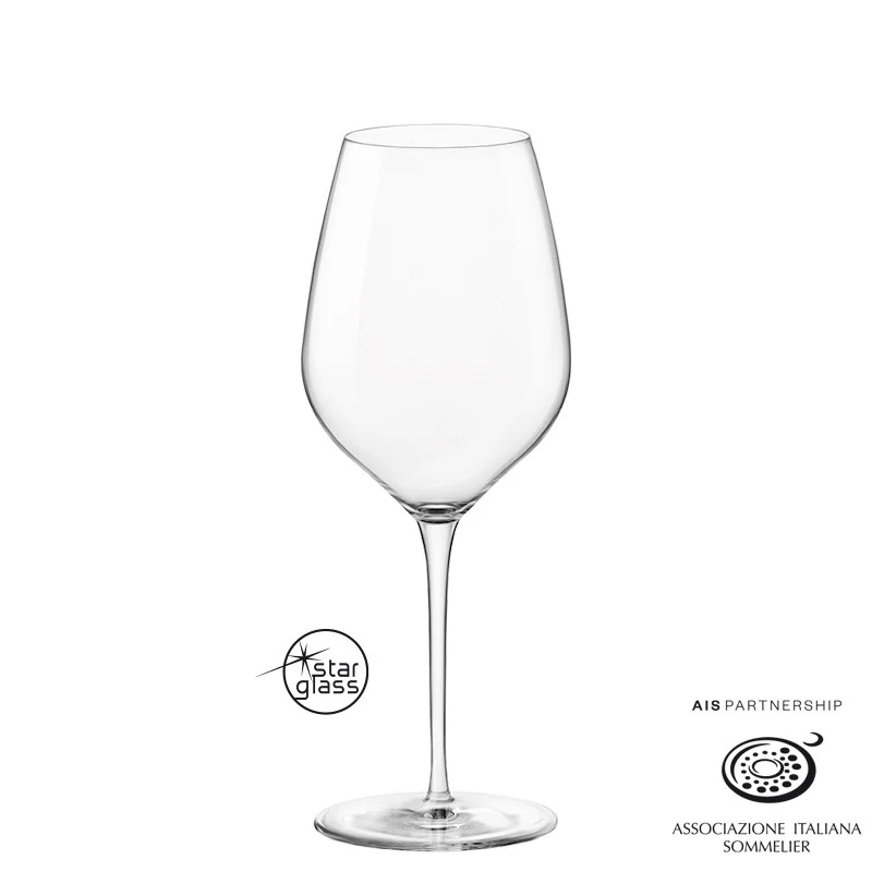43 cl - InAlto Tre Sensi Calice Vino Bianco in Vetro - Set 6 Pezzi
