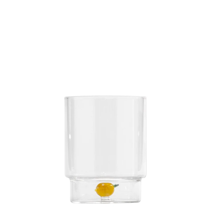 35 cl - Teca Frutta Bicchiere Acqua In Vetro Set 6 Pz