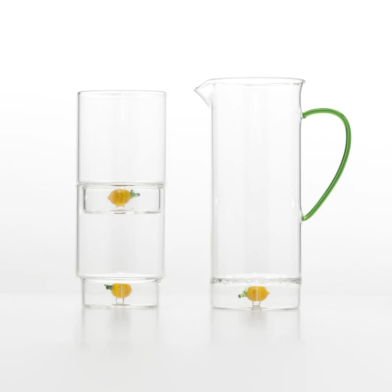 35 cl - Teca Frutta Bicchiere Acqua In Vetro Set 6 Pz