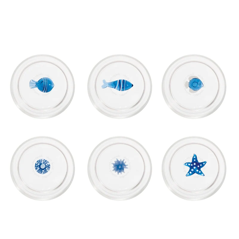 35 cl - Teca Mare Bicchiere Acqua In Vetro Set 6 Pz
