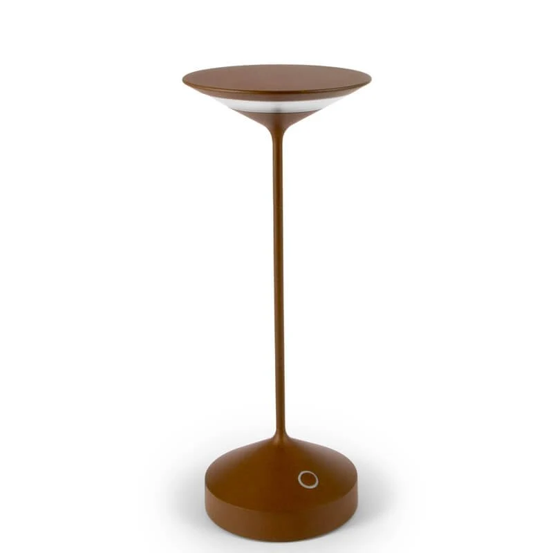 28 cm - Tempo Lampada Da Tavolo Ricaricabile In Alluminio