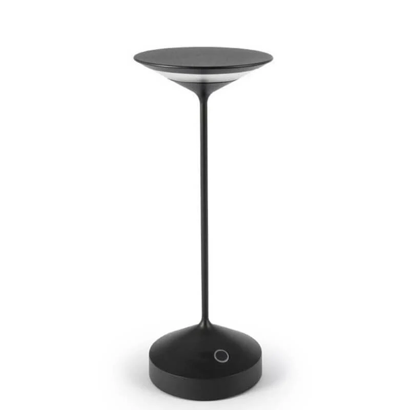 28 cm - Tempo Lampada Da Tavolo Ricaricabile In Alluminio
