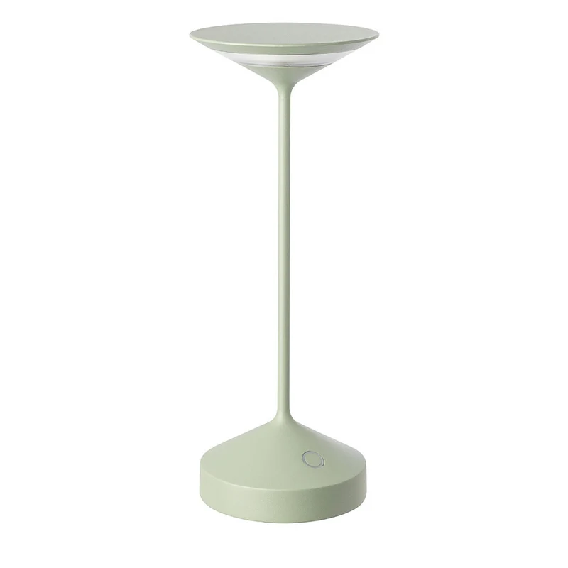 28 cm - Tempo Lampada Da Tavolo Ricaricabile In Alluminio
