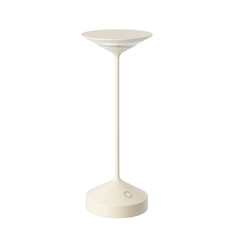 28 cm - Tempo Lampada Da Tavolo Ricaricabile In Alluminio