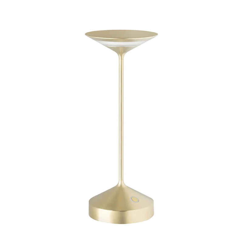 28 cm - Tempo Lampada Da Tavolo Ricaricabile In Alluminio