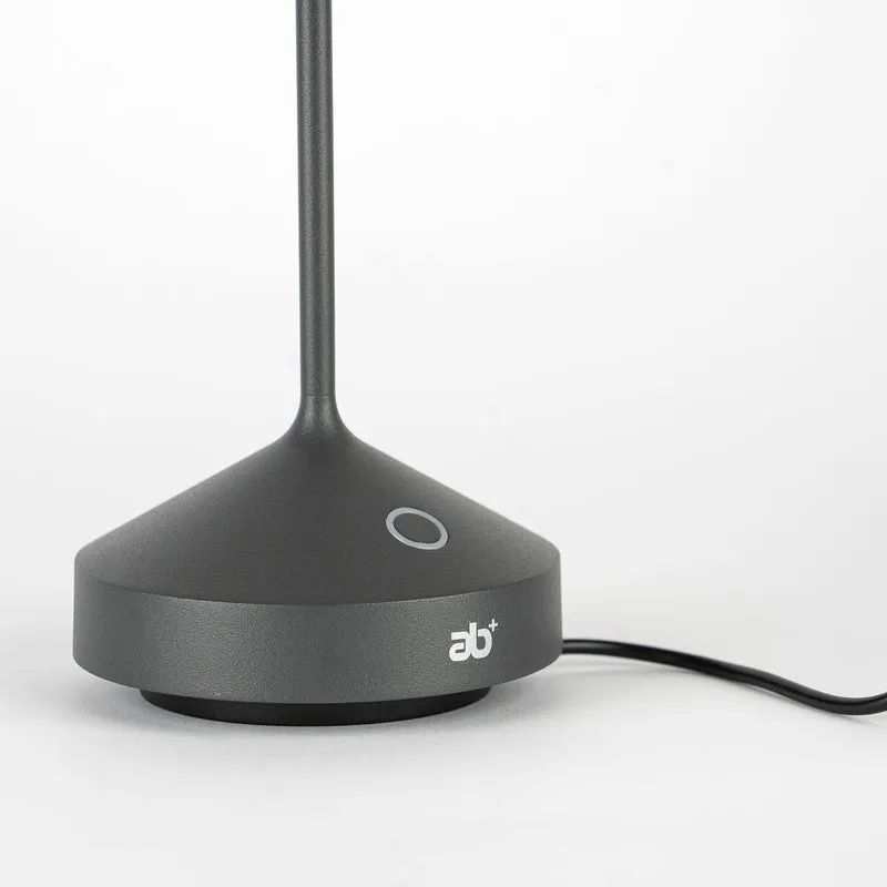 28 cm - Tempo Lampada Da Tavolo Ricaricabile In Alluminio