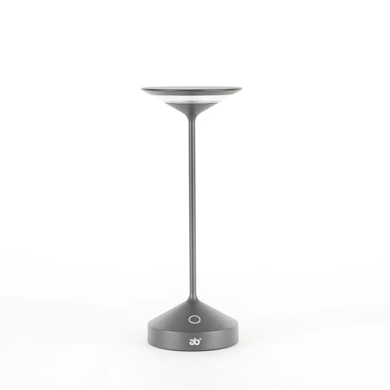 28 cm - Tempo Lampada Da Tavolo Ricaricabile In Alluminio