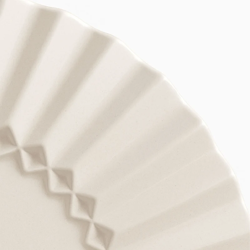 33.2 cm - Magnesium Stripes Piatto Presentazione In Porcellana Set 2 Pz