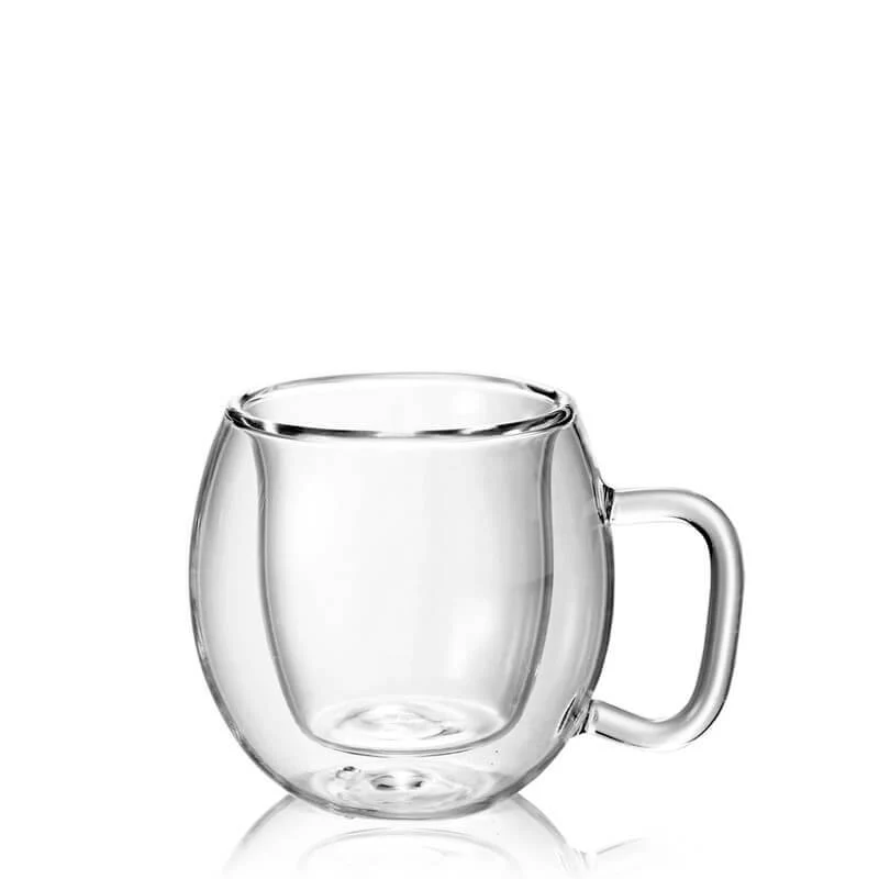 7.5 cl - Thermic Glass Tazza Caffé Espresso Monorigine Brasile In Vetro Termico - Set 2 Pz