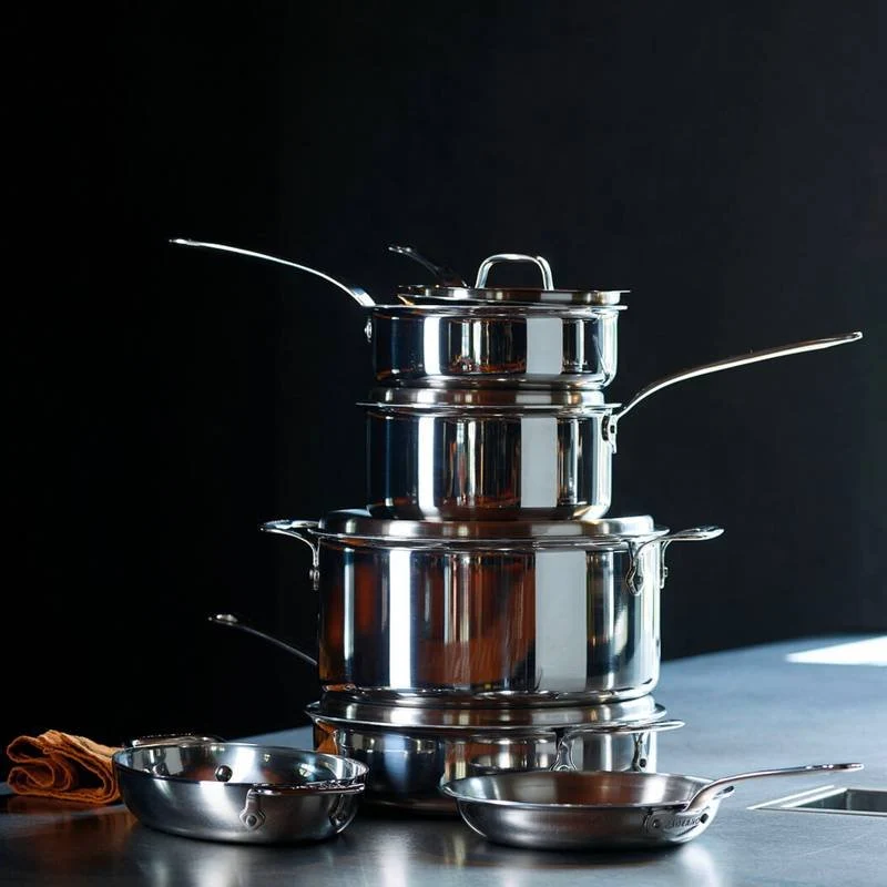 Series 12200 Casseruola Alta Con Manico In Acciaio Inox 5-Ply