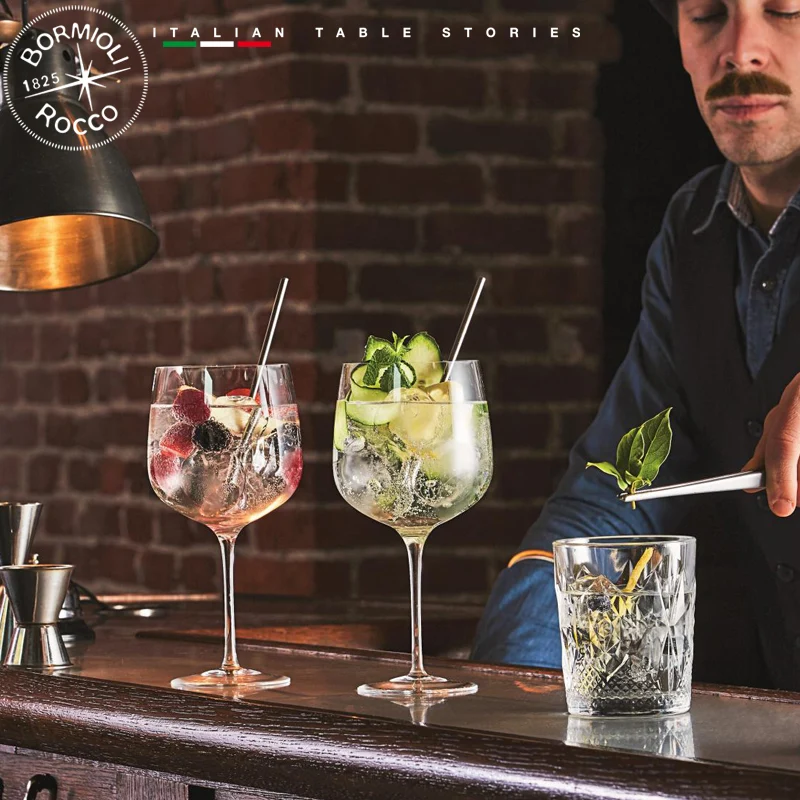 75.5 cl - Bartender Calice Gin Tonic In Vetro - Set 6 Pz